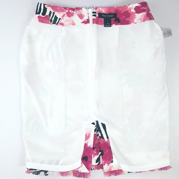 WHITE HOUSE BLACK MARKET Floral Pencil Skirt - Picture 8 of 8